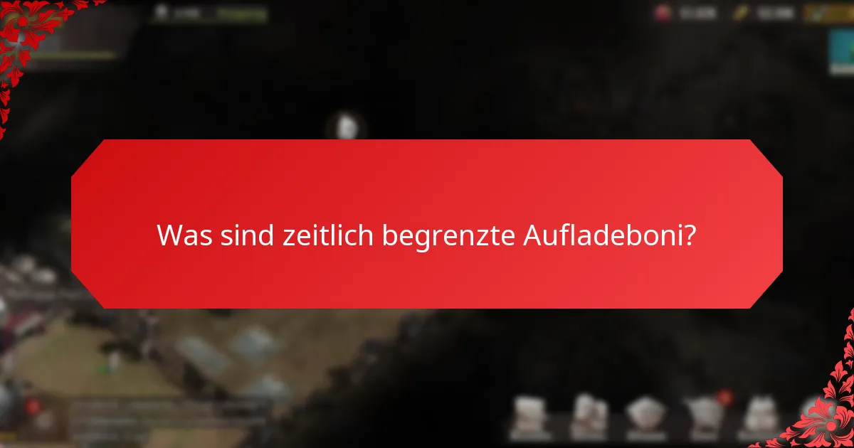 Wie vergleicht man verschiedene Aufladeboni?